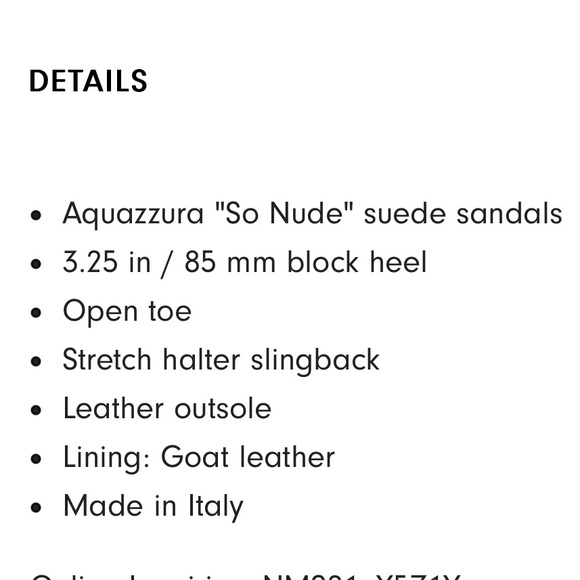 Aquazurra sandals - Picture 6 of 6